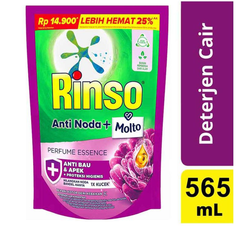 RINSO DETERJEN CAIR + MOLTO 565ML