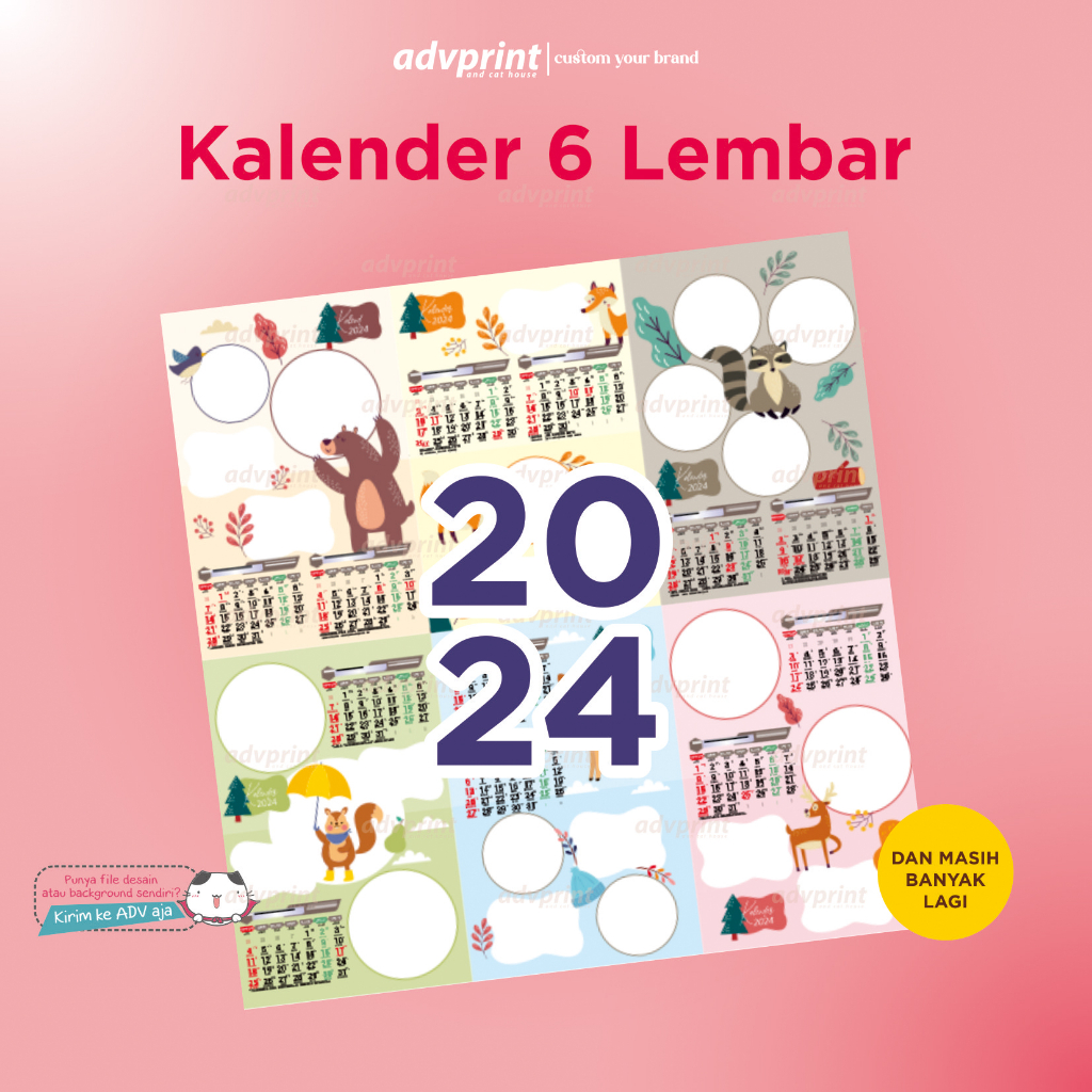 

KALENDER 2024 ◽ KALENDER DINDING ◽ KALENDER FOTO ◽ KALENDER KELUARGA ◽ SEKOLAH ◽ 6 LEMBAR TEBAL SPIRAL
