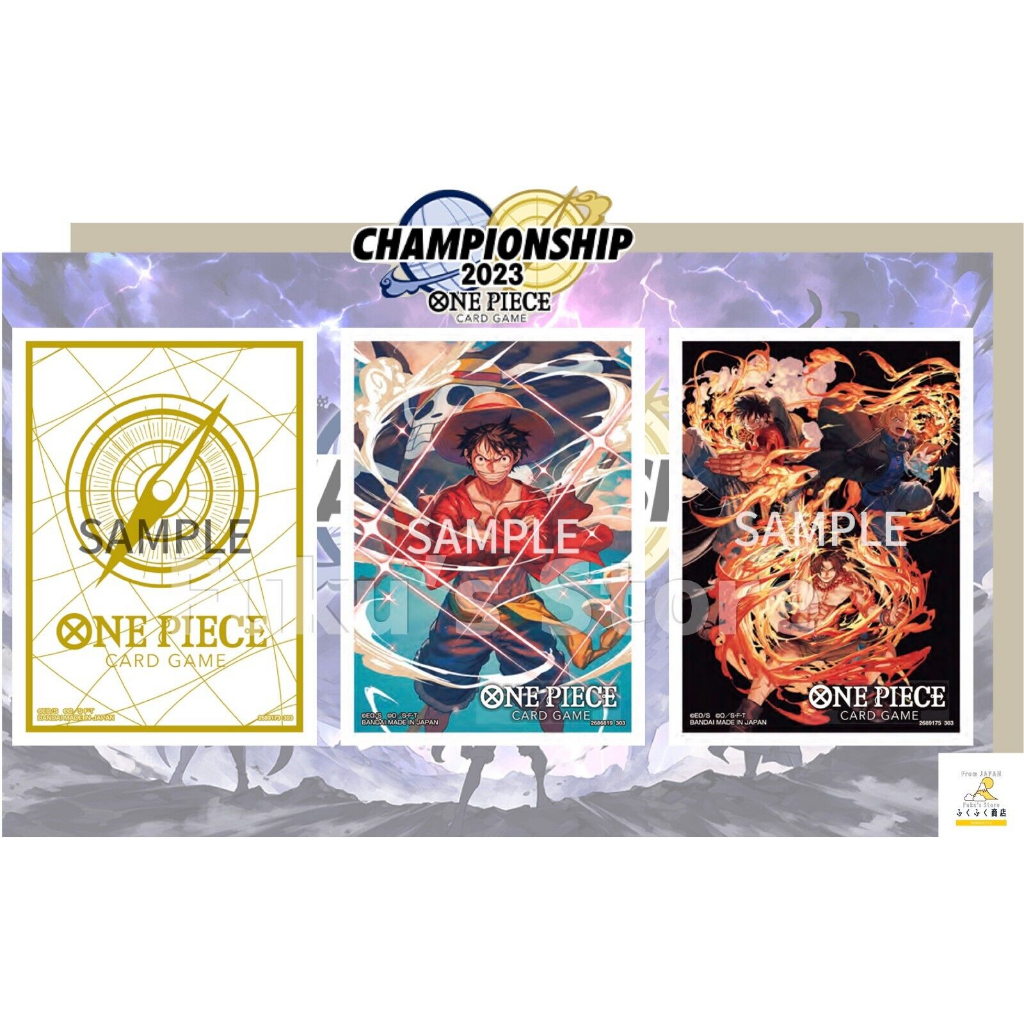 Bandai One Piece Card game Limited Card Sleeve 2023 Boa Hancok Gold Compass Luffy Three brother