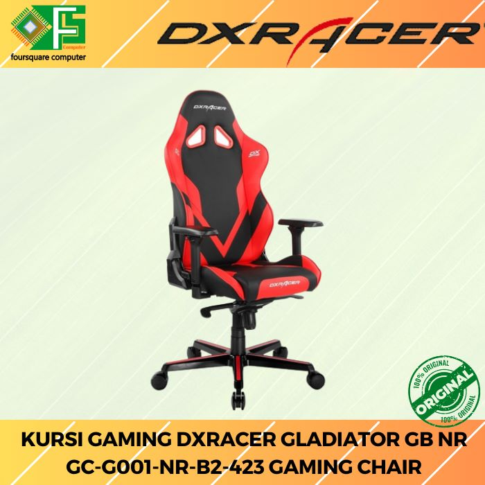 Kursi Gaming DXracer Gladiator GB NR GC-G001-NR-B2-423 | Gaming Chair