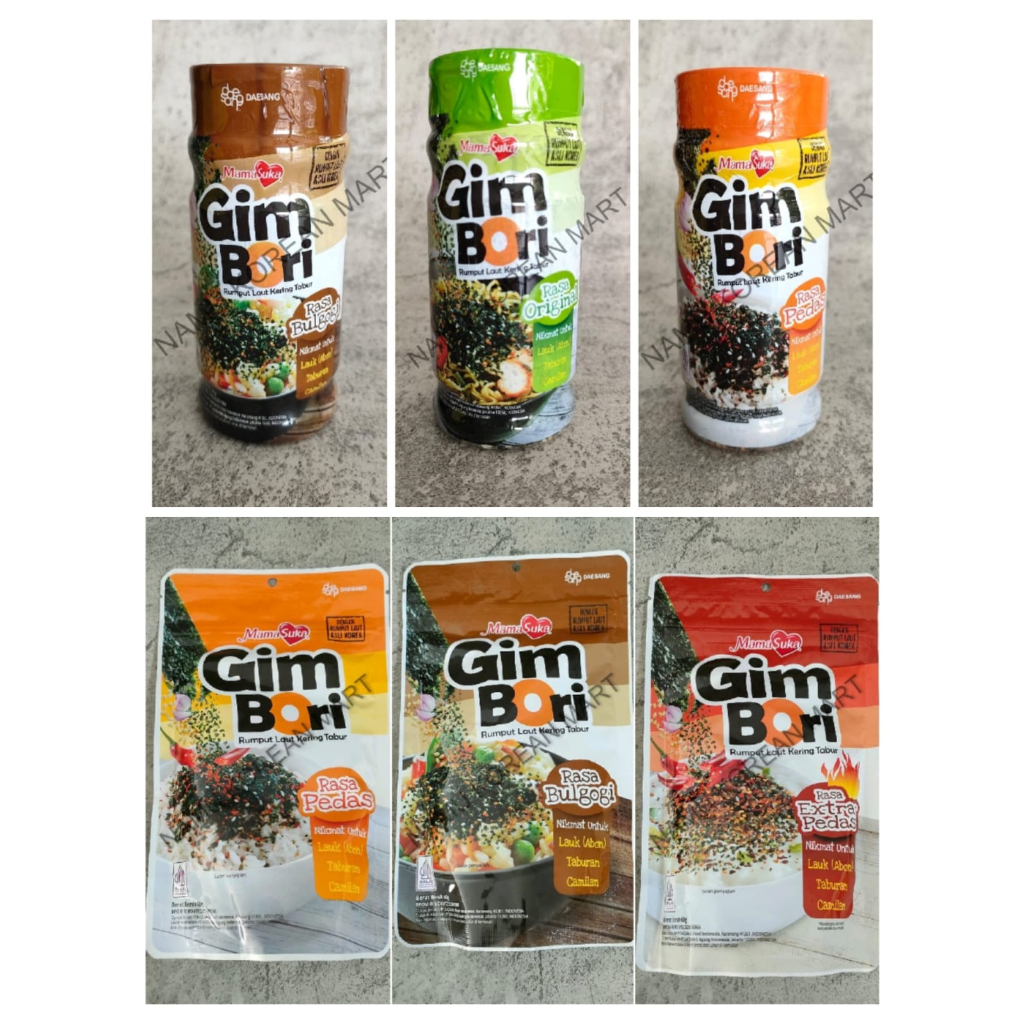 

Mamasuka Gim Bori 30gr / Nori Tabur / Rumput Laut Kering Tabur / Bon Nori