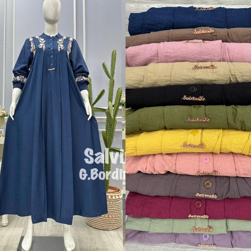 Gamis Bordir salvina kringkel