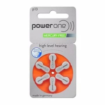 PowerOne P13 Baterai Alat Bantu Dengar Baterai Alat Bantu Dengar Ori
