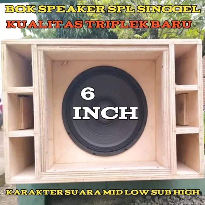 box speaker SPL 6 inch singgel