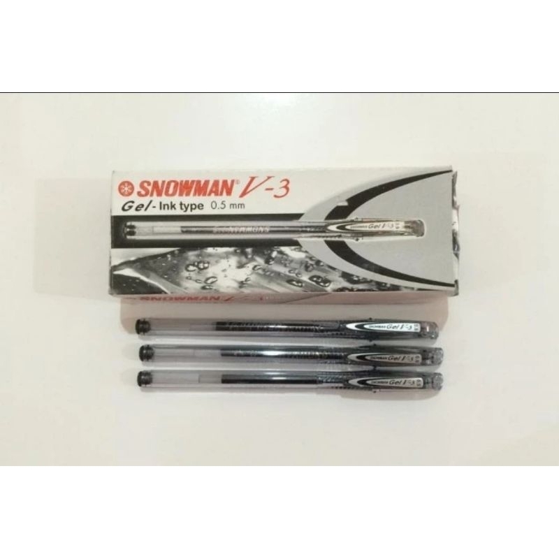 

BOLPOINT/PULPEN/BOLPEN SNOWMAN V-3 GEL-INK TYPE TERMURAH!
