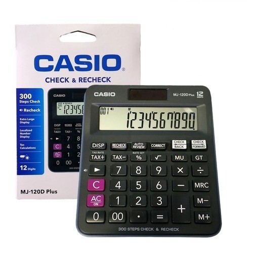 

Casio MJ-120D Plus Kalkulator Meja Office check correct MJ 120D Plus