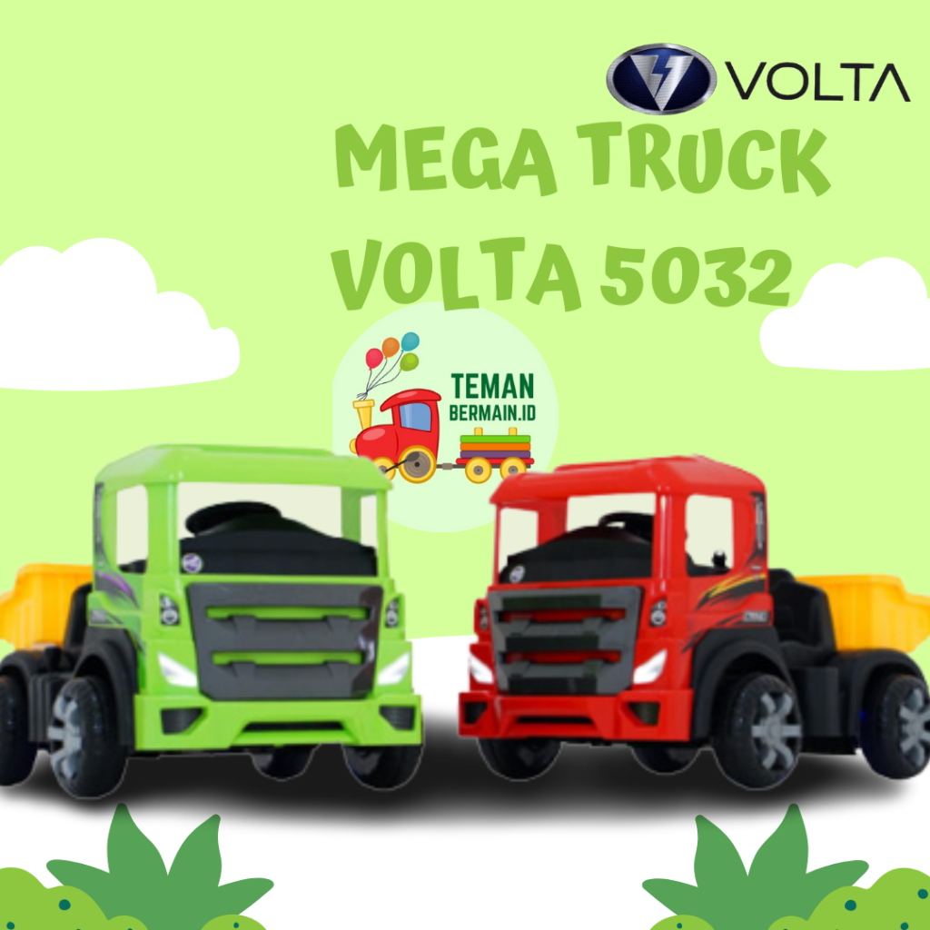 Mainan Anak Mobil Aki Truck Pasir - Mega Truck - VOLTA 5032 Maenan