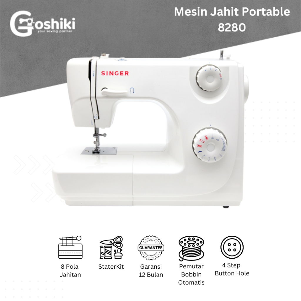 SINGER 8280 - Mesin Jahit Portabel
