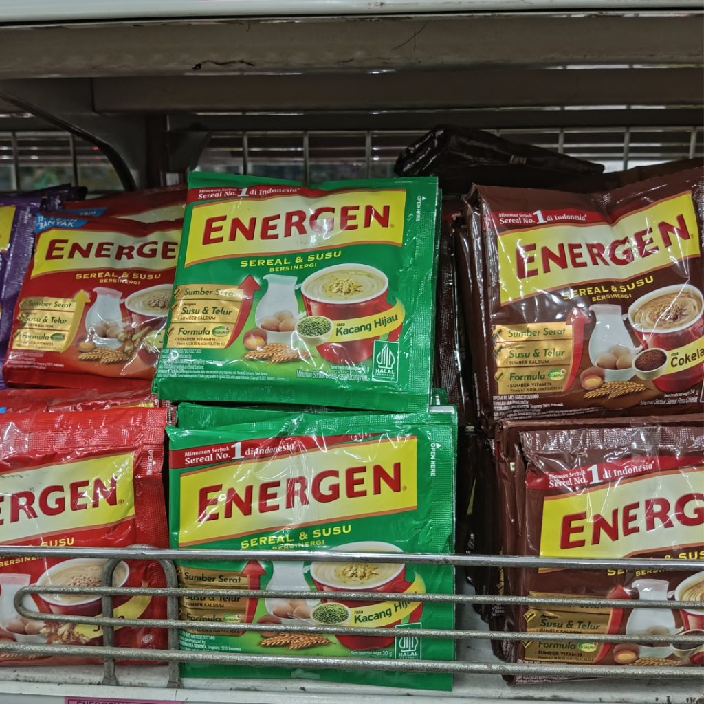 

ENERGEN COKLAT | ENERGEN VANILA | ENERGEN KACANG HIJAU | ENERGEN JAHE SACHET 29/32 GR