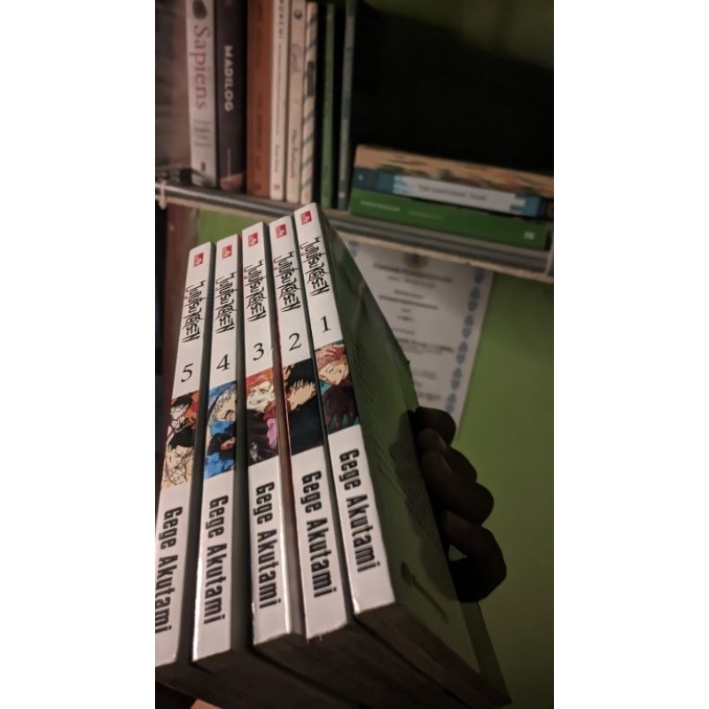 Manga Jujutsu kaisen 1set (vol 1-5)