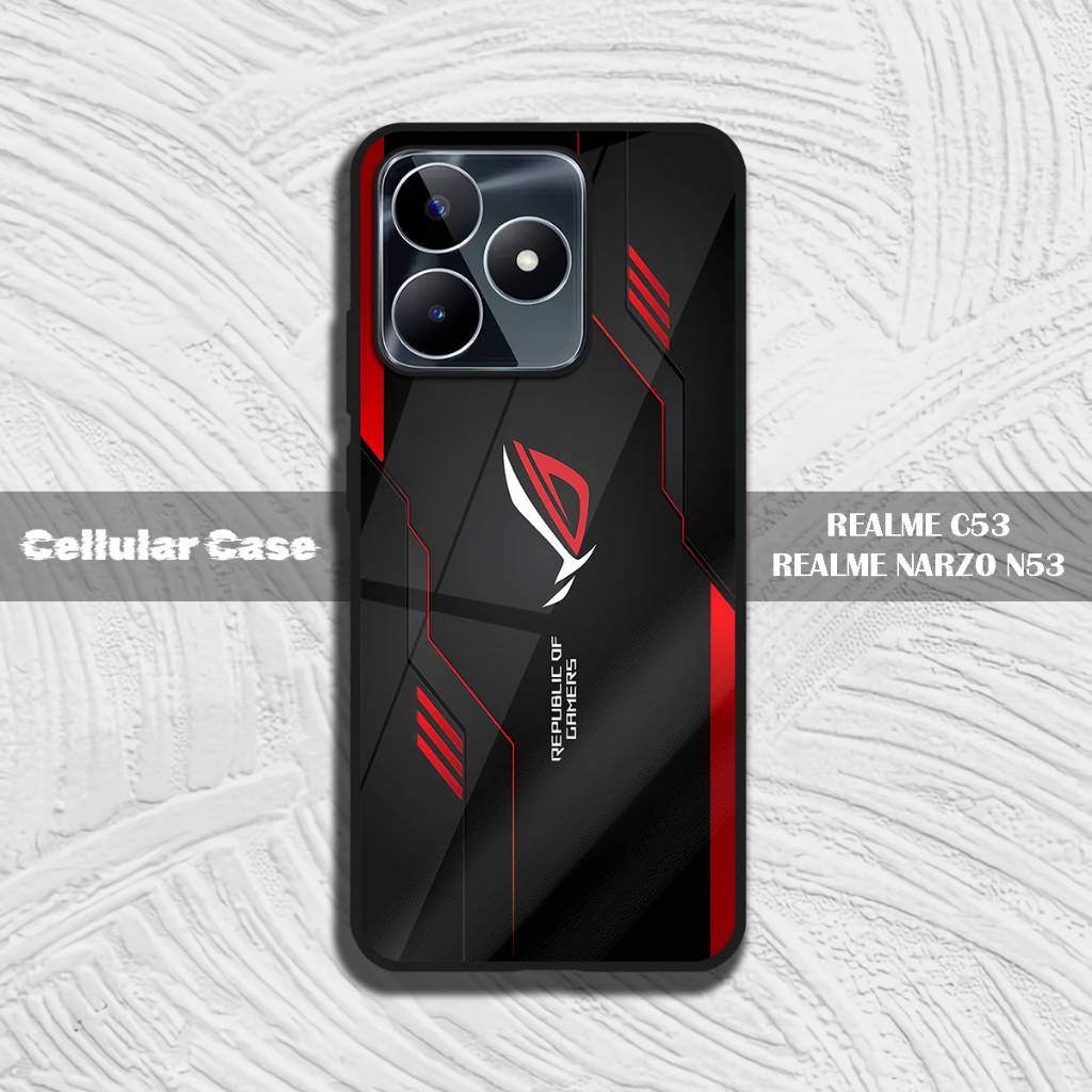 [CS40] Case Glossy Realme C53 Realme Narzo N53 | Casing HP Kilau Efek Kaca | Kesing HP Premium Softc