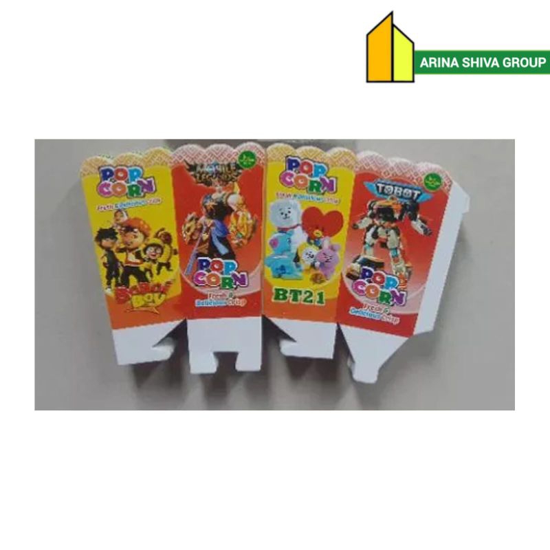 

300 LEMBAR KERTAS POPCORN 12 × 6 PAPER CRAFT KARTON POPCORN BERKUALITAS | KARDUS KEMASAN POPCORN UKURAN 12 × 6 PRODUK TERBARU | CENTRAL JAYA ABADI | ARINA SHIVA GROUP 1128