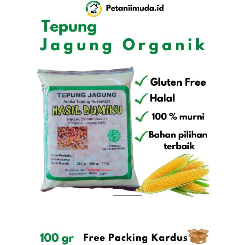 

Tepung Jagung Organik kemasan 100 GRAM/Corn Powder Organic 100 GRAM/Corn Flour organic 100 GRAM/Tepung JAGUNG MPASI kemasan 100 GRAM/JAGUNG Bubuk kemasan 100 GRAM/Bubuk Jagung kemasan 100 GRAM/Corn Flour 100 GRAM