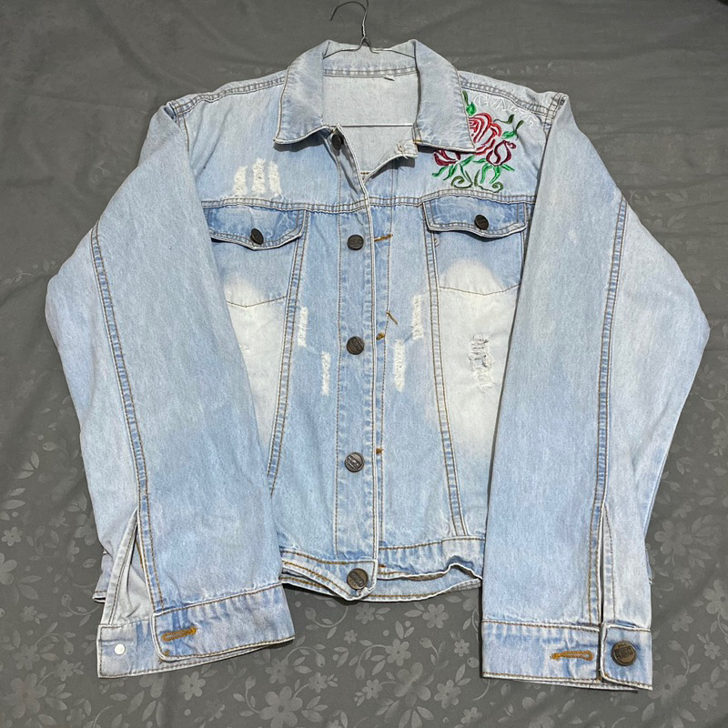 Denim jacket oversize lightblue