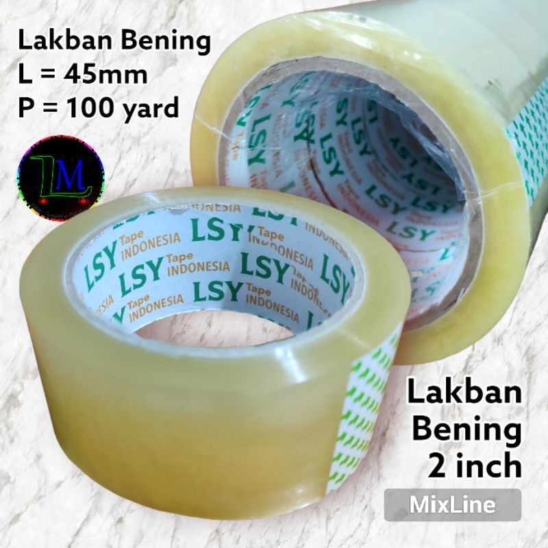 

Lakban Bening 2 inch || Selotip Isolasi 45mm x 100yard