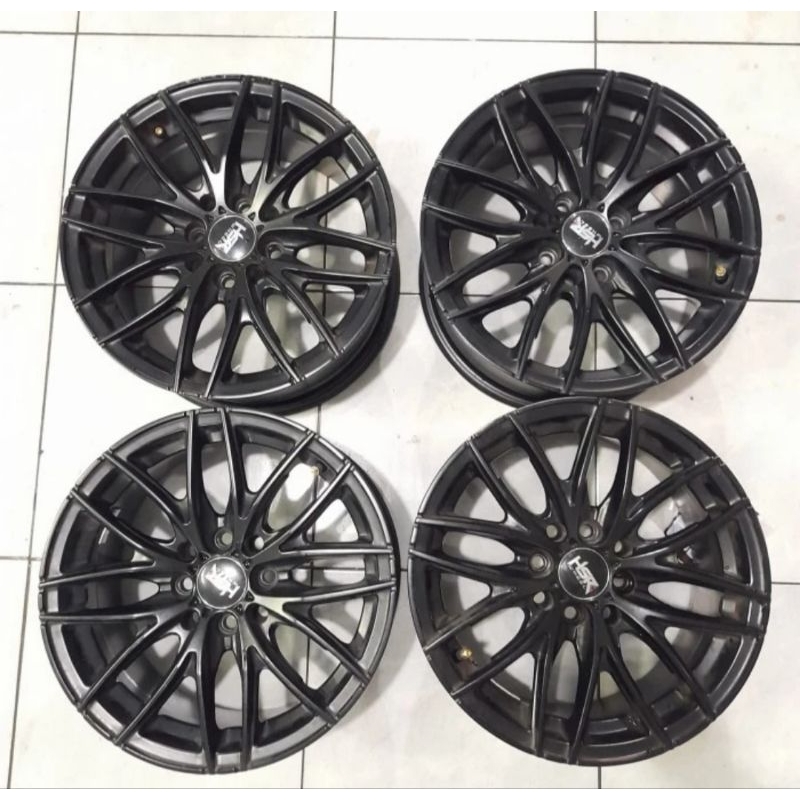 velg mobil seken racing hsr r15 lubang 4 bisa untuk jazz,brio,calya