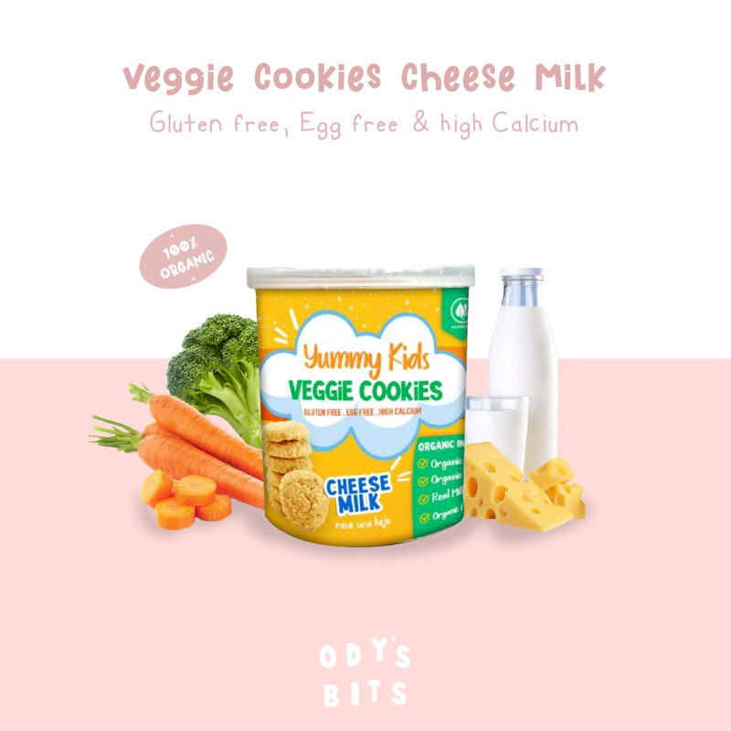 

CHEESE MILK Yummy Kids Veggie Cookies MPASI