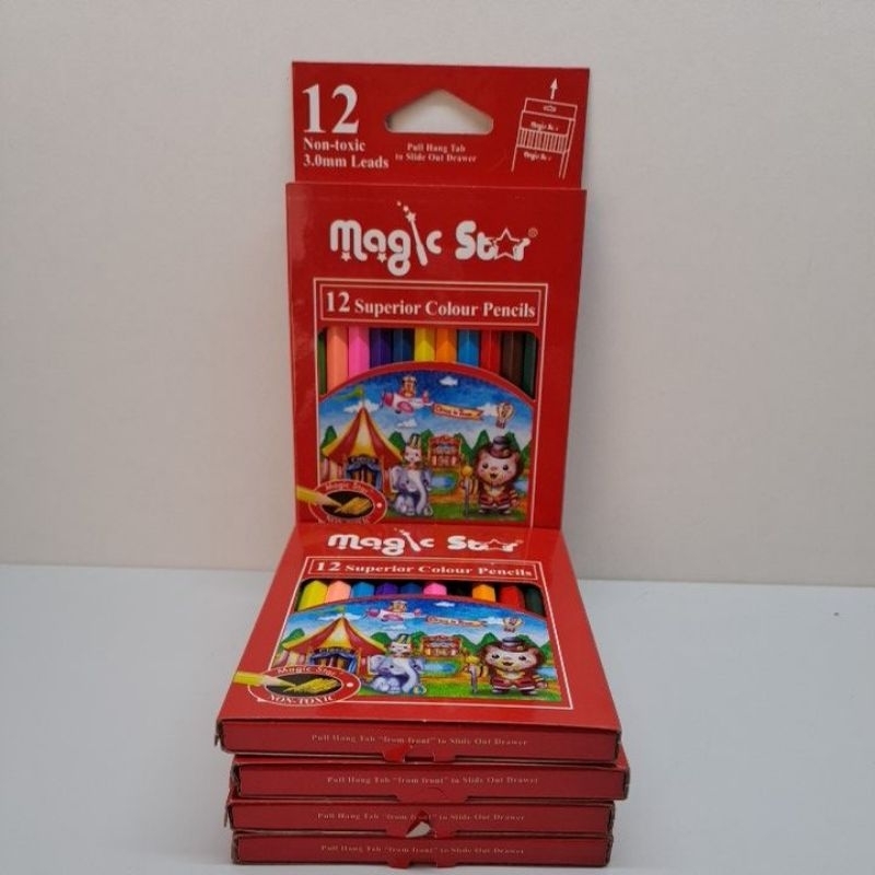 

Pensil warna magic star pendek, isi 12 warna