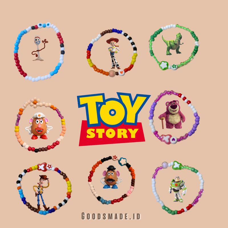 GELANG MANIK INSIPIRED BY TOY STORY/ BEADS BRACELET TOY STORY