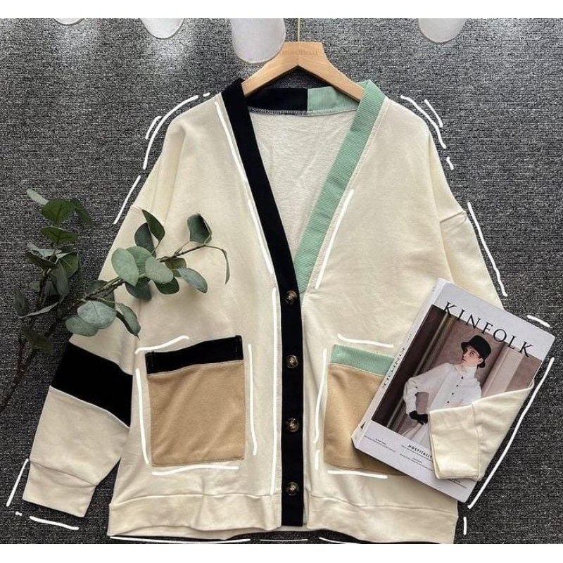 Kardigan wanita casual - Kardigan wanita terbaru - Outer wanita outfit kuliah mahasiswi