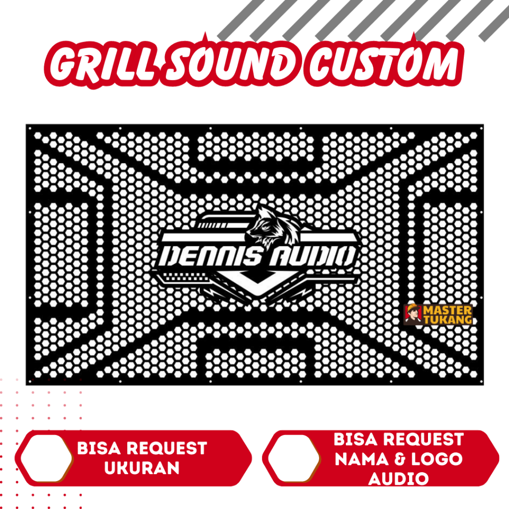 MG - Grill Sound Planar Sound System Audio Costum GRATIS DESAIN