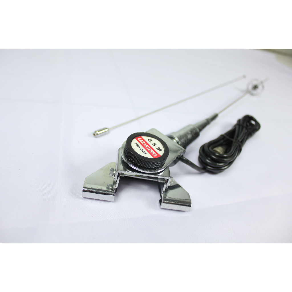 Antena Radio Jepit "206" Chrome / Hitam, Antena Radio Jepit, Antena Mobil, Antena Radio Mobil, Anten