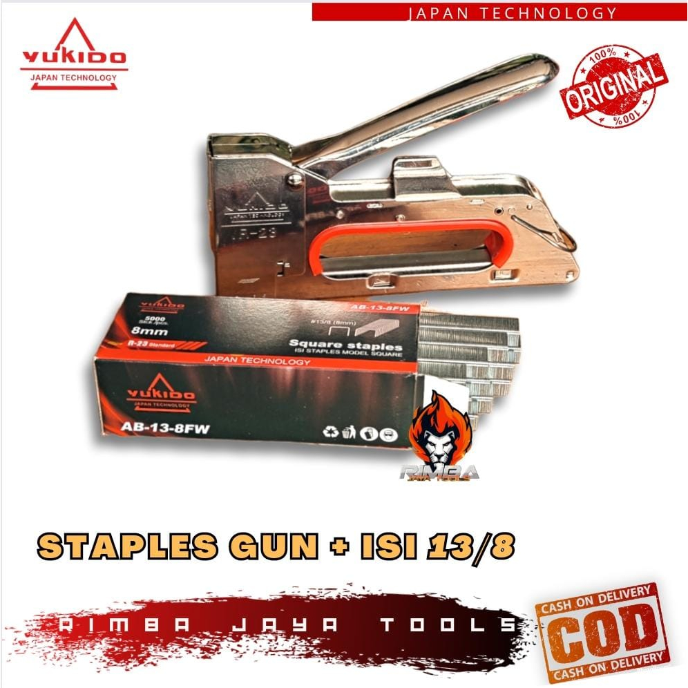 

YUKIDO Stapler Gun Staples Tembak Ergonomic Jok Sofa GS German 1-14 mm