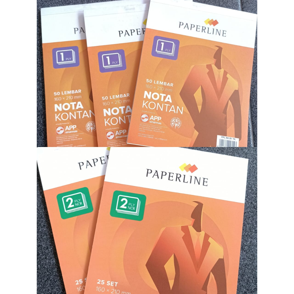 

BUKU NOTA KONTAN TANGGUNG MEREK PAPERLINE 1 2 LAPIS PLY 50 LEMBAR 1 PAK BUKU ISI 10 PCS