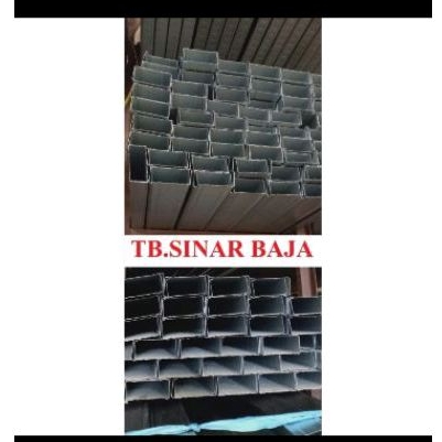 Kanal C 75 SNI Tebal 0.50mm ( Nyata 0.45mm ) / Baja Ringan C 75 / Truss C 75 / CNP 75