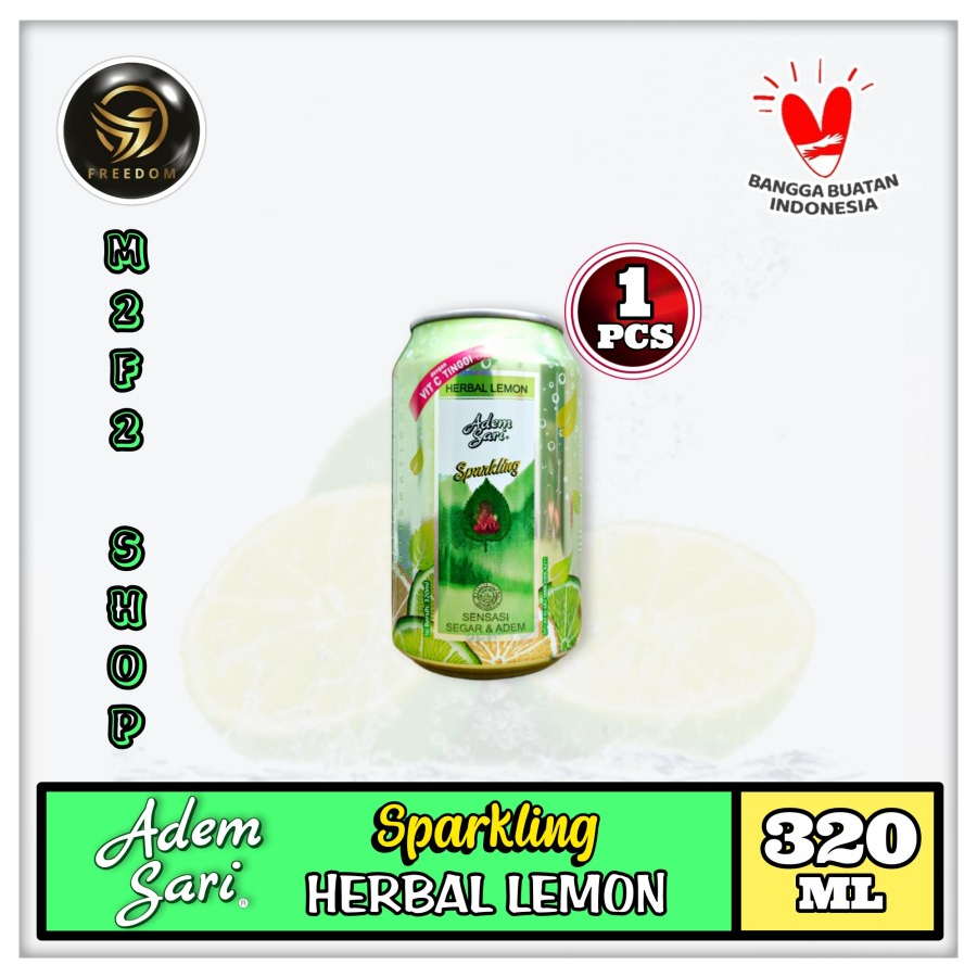 

Adem Sari Sparkling Herbal Rasa Lemon Kaleng | Can - 320 ml (Kemasan Satuan)