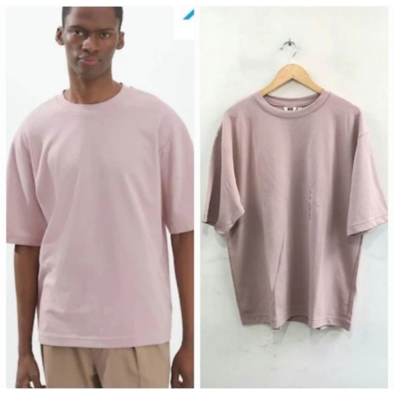 Kaos Airism Uniqlo11 PINK Oversize Airism