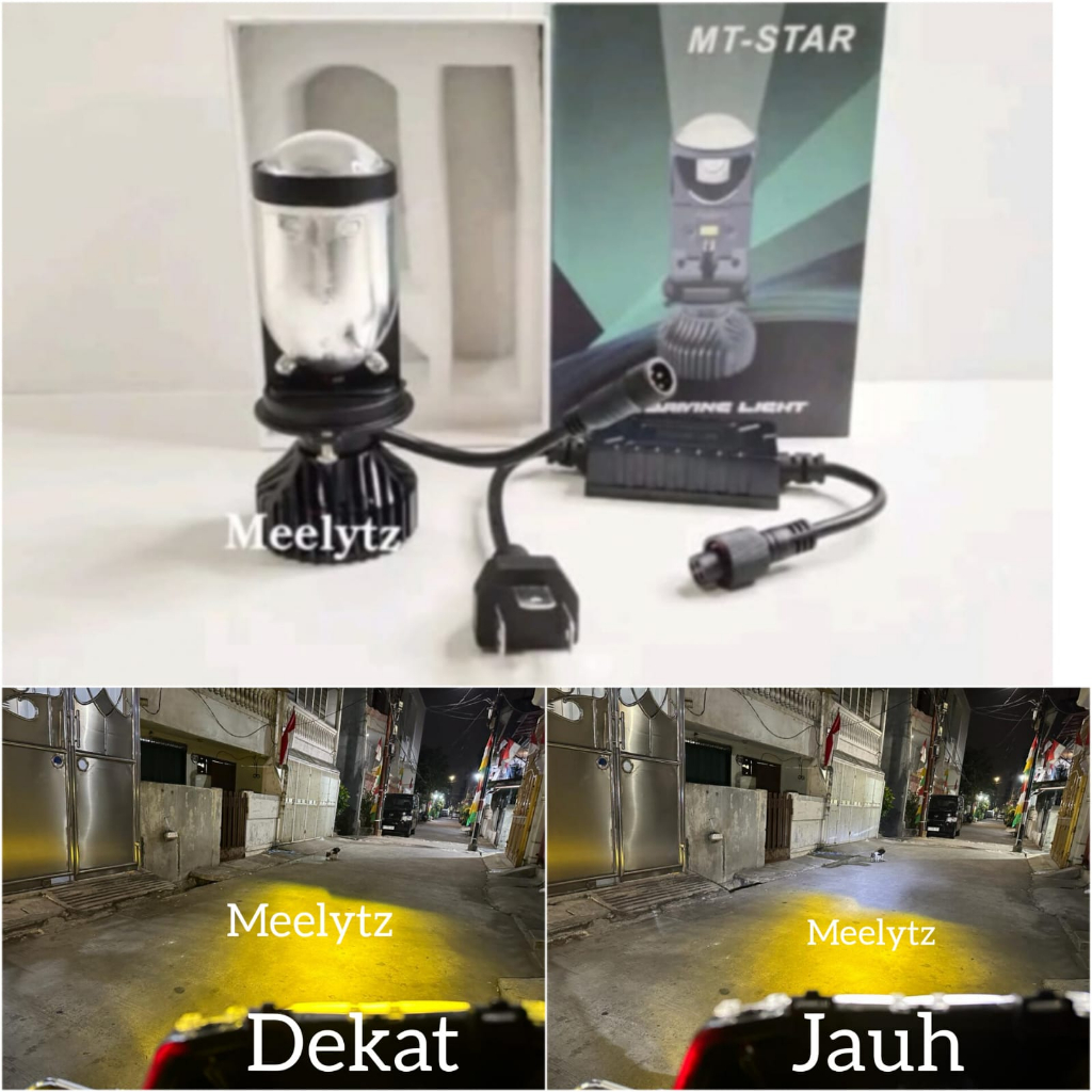 MT STAR H5 - Lampu utama LED H4 KUNING