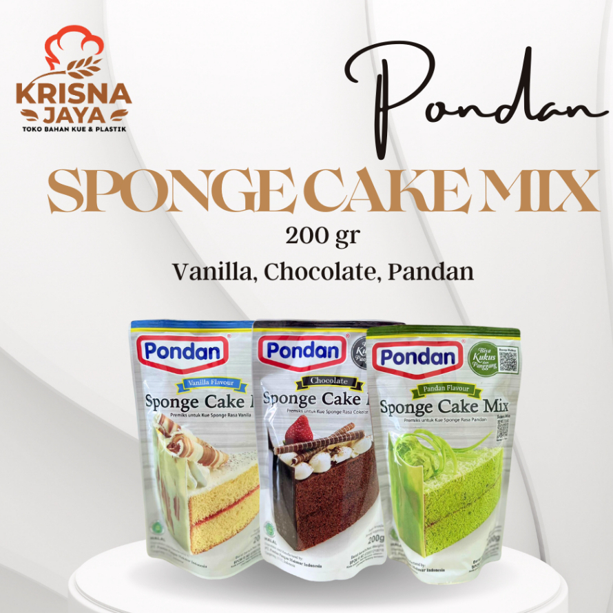 

Pondan Sponge Cake Mix 200gr