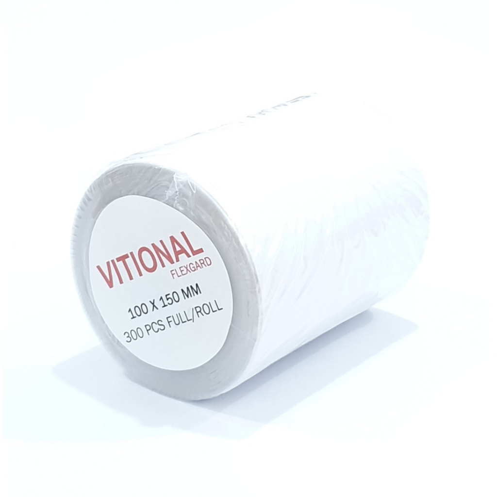 

VF 300 Pcs Label Stiker Thermal Roll 100x150 mm 10x15 cm 300 Pcs Per Roll