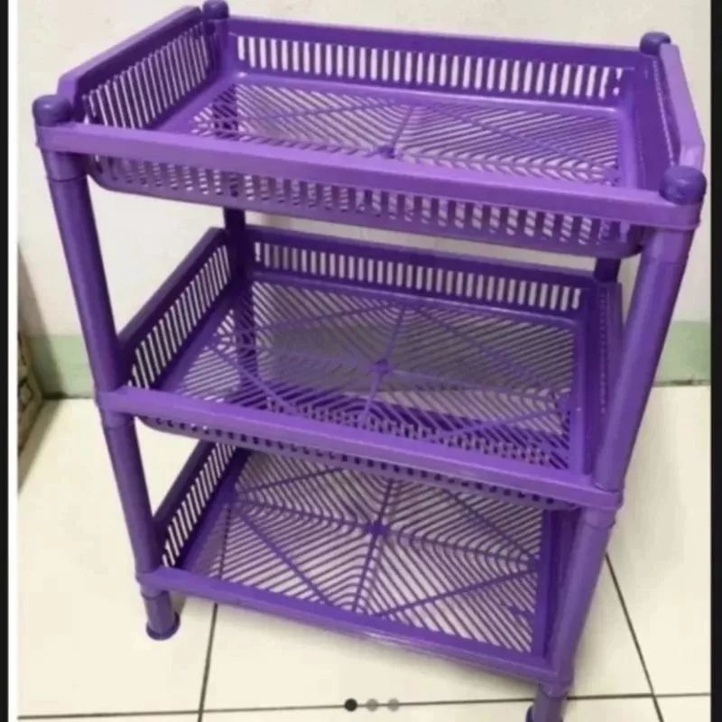 RAK BUMBU SUSUN 3 PLASTIK SERBAGUNA / RAK DAPUR PIRING GELAS PLASTIK SUSUN