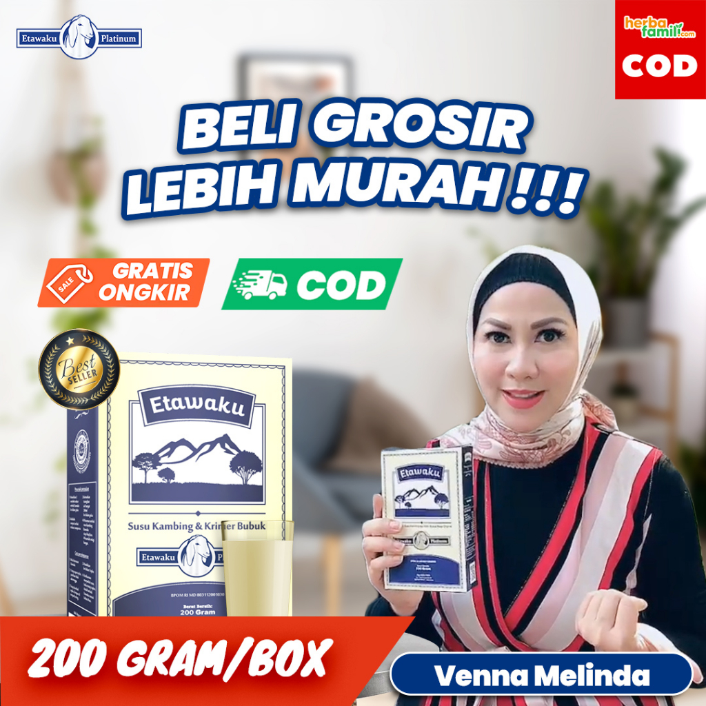 

GROSIR ETAWAKU PLATINUM 100% ORIGINAL | Susu Kambing Ori Official Store Asli Ampuh Atasi Nyeri Sendi Dan Sesak Nafas ETAWAKU PLATINUM