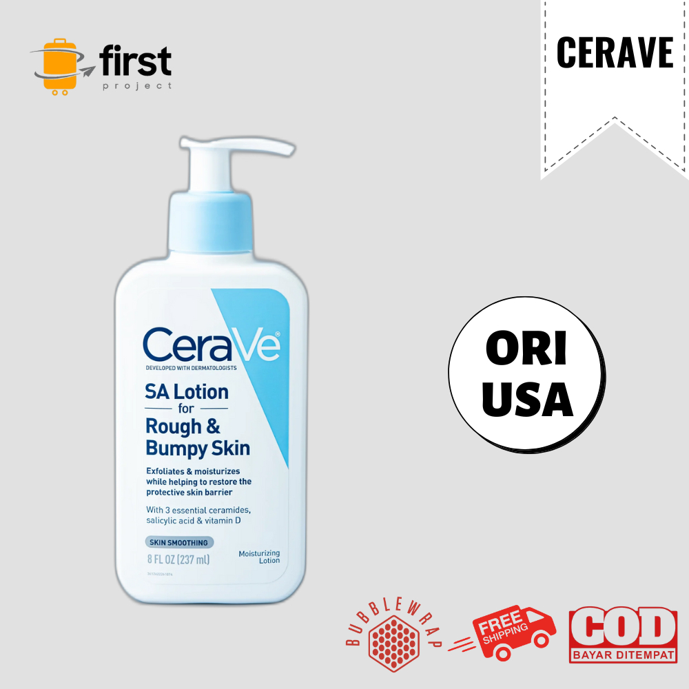 CeraVe SA Lotion for Rough & Bumpy Skin Salicylic Acid Pelembab Kulit Kering