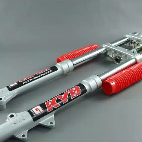 Shock Depan Tele KYB Kayaba Gordon 41MM Silver KLX 150, CRF 150