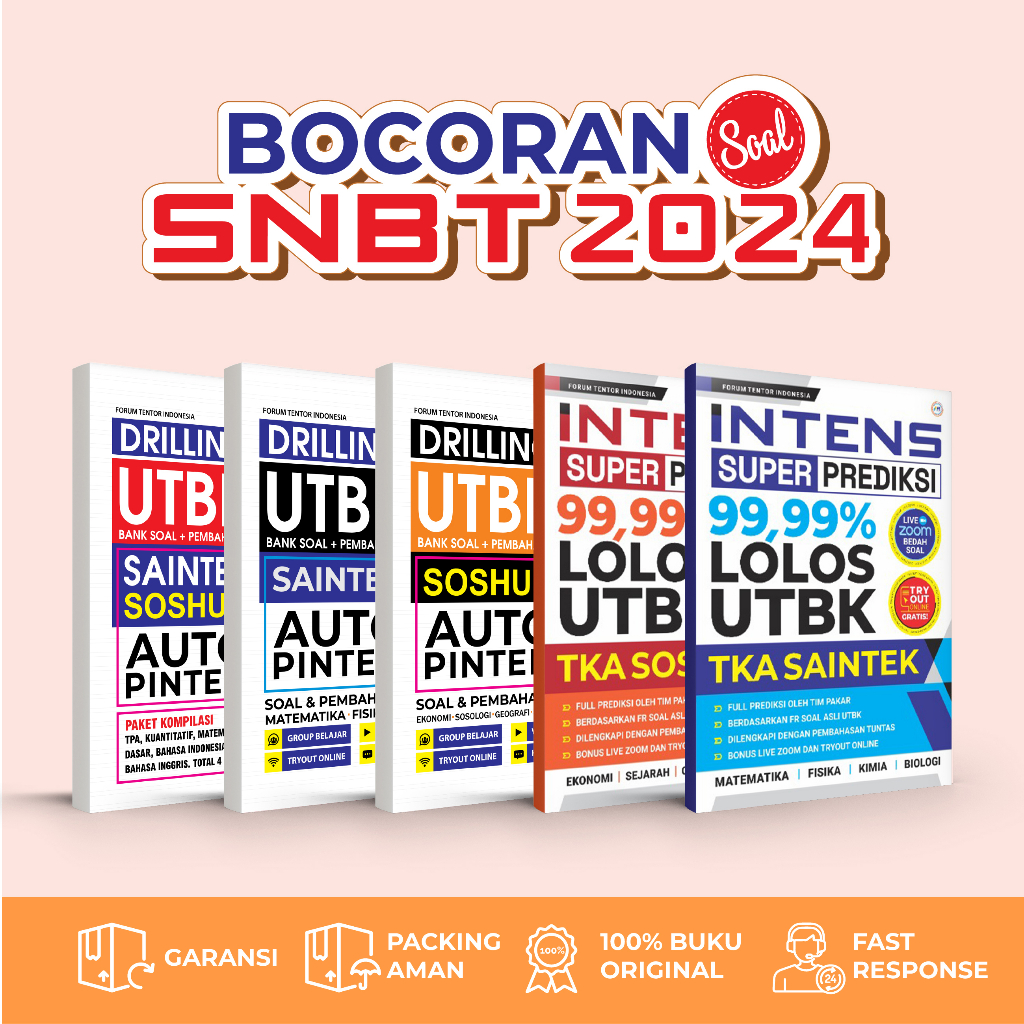 EMC Buku Drilling Utbk Saintek, Soshum, Kompilasi Auto Pinter Sbmptn 2022-2023 Intens Saintek, Soshu