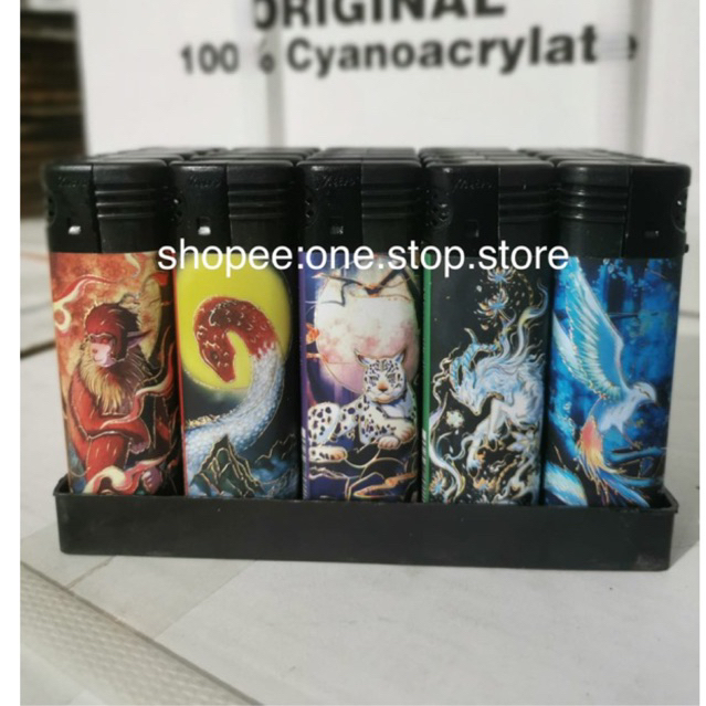 Mancis Korek Api Gas Bara Tahan Angin Windproof 3D Animal Unik (bisa ISI ULANG)