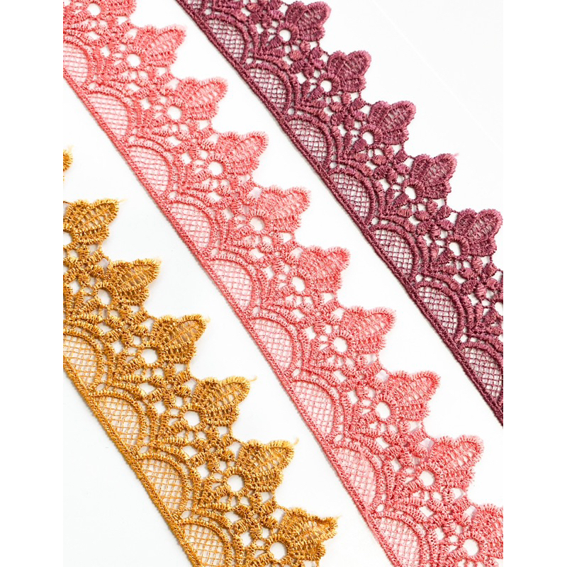 Renda Giper / Renda bordir lebar -+ 5cm