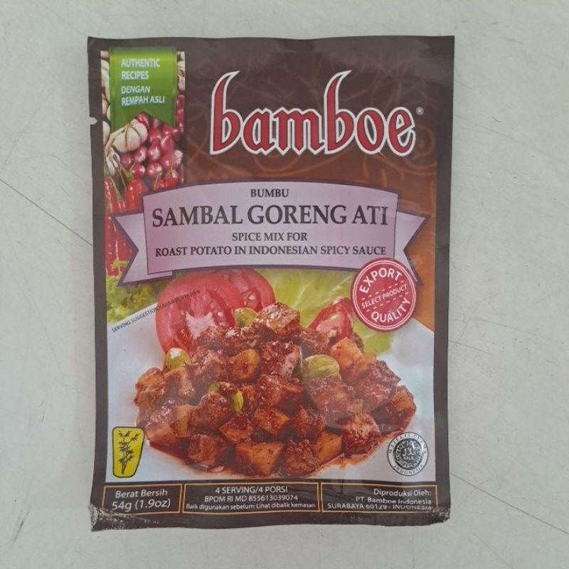 

Bamboe Sambal Goreng Ati 54gr Bumbu Sambal Goreng Ati