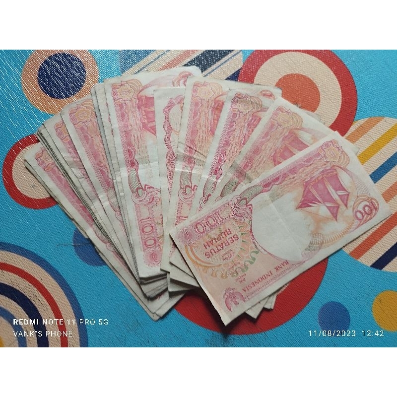 uang 100 rupiah 1992 perahu layar