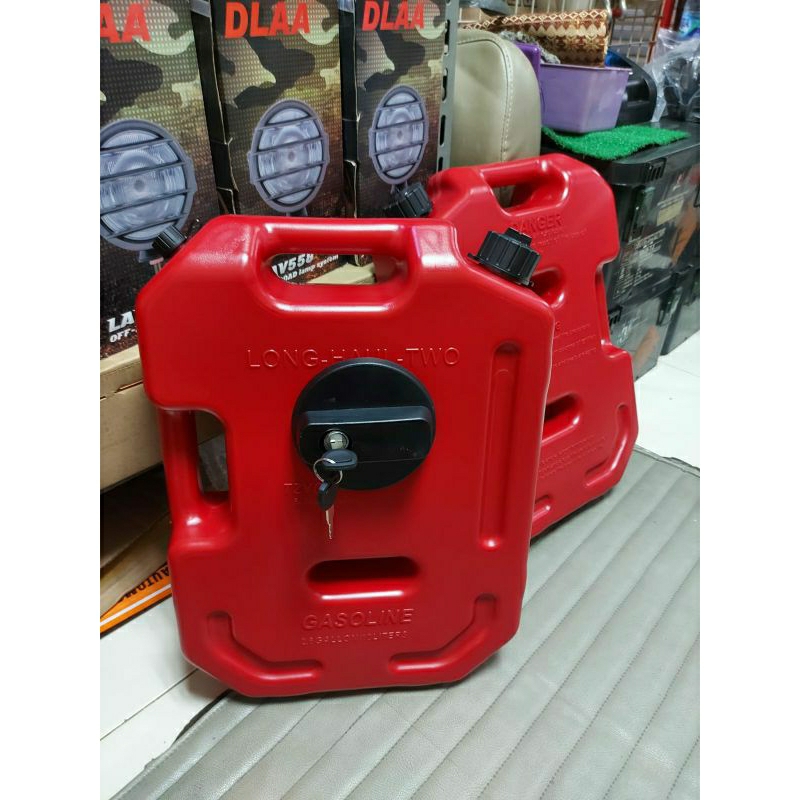 Jerigen Longhaul 10L | Jerry Can 10 Liter Long Haul Merah + Bracket Kunci Jerigen