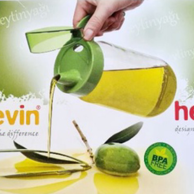 herevin pitcher botol kaca tempat minyak susu air 660 ml