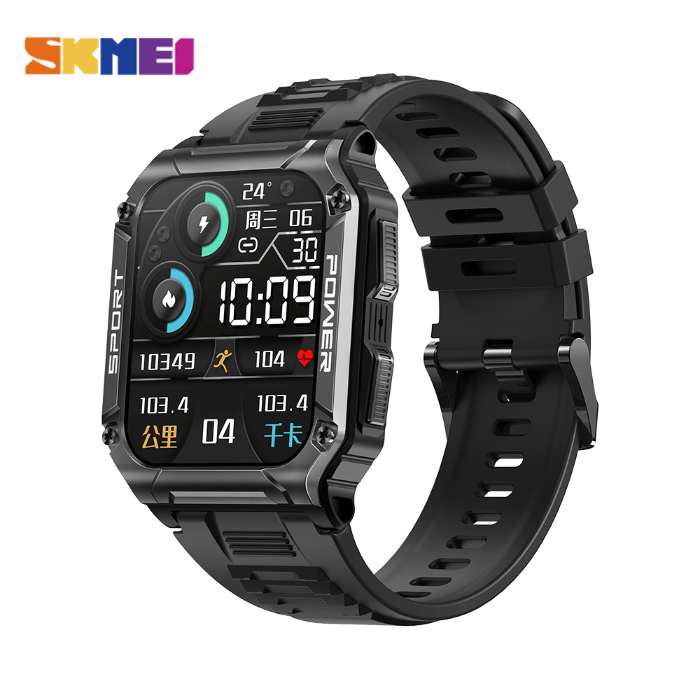 Skmei smartwatch original pria import olahraga jam tangan outdoor sport Smart Watch anti air ip68 for hp android ios bluetooth call