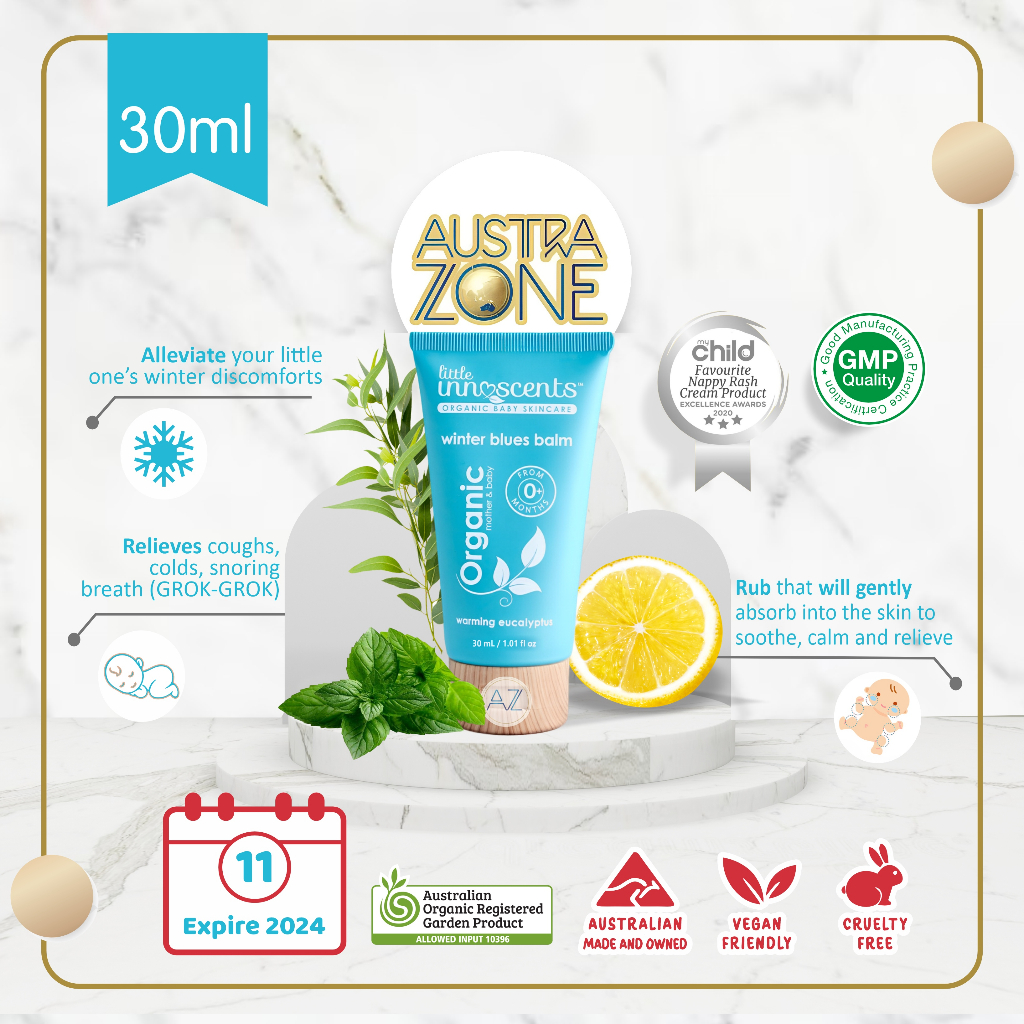 LITTLE INNOSCENTS WINTER BLUE BALM 30ML (EXP NOVEMBER 2024)