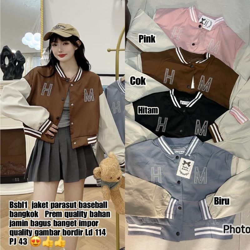 Jaket baseball jaket  baseball import Jaket baseball parasut import