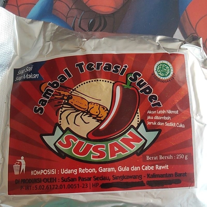 

Terasi susan singkawang 250g free Gold/Gratis Emas