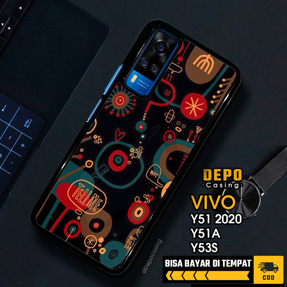 Case Vivo Y51 2020 Y51A Y53S Casing Vivo Y51 2020 Y51A Y53S Depo Casing [MOZC] Case Glossy Case Aest